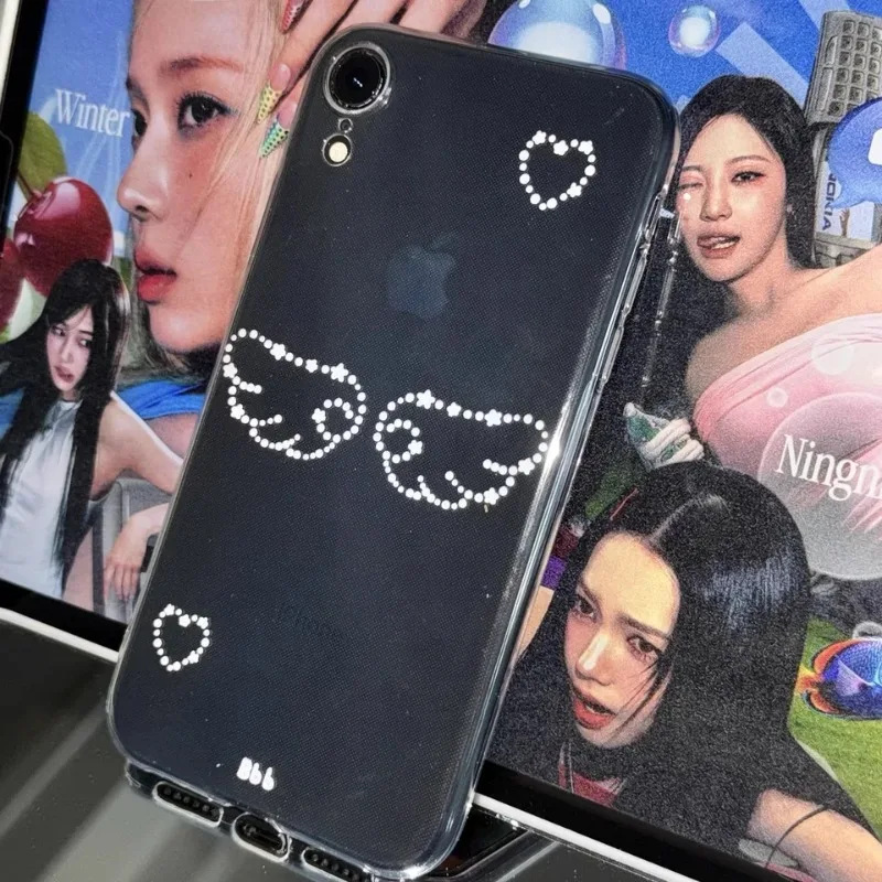 Korean Lovely Angel Wing Transparent Phone Case