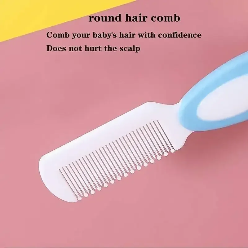 2PCS Baby Hair Brush Set for Newborn Toddlers Soft Bristles Cradle Cap Brush Gift Baby Care Accessories Infant Bathing Soft Comb