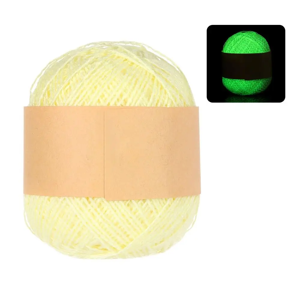 1pcs 53cm Glow in The Dark Yarn for Crochet Yards Luminous Yarn for  Knitting for Beginners - AliExpress