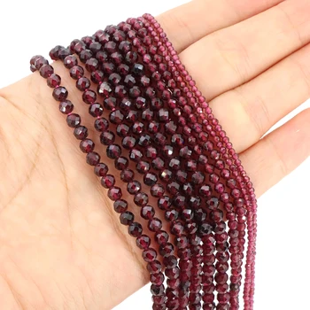 Faceted Red Garnet Beads 1