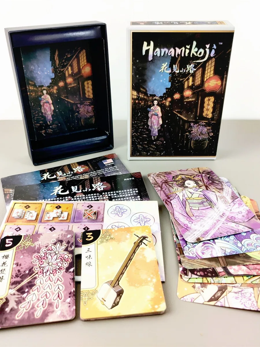 Hanamikoji Board Game Cooperative Cards Games Family/Party