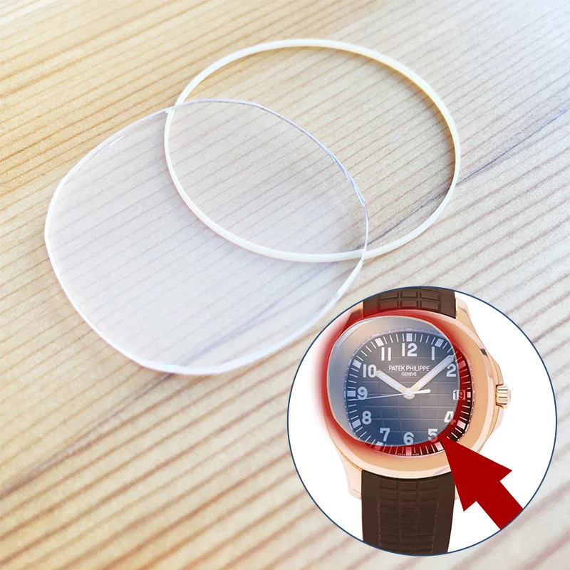 Vetro Zaffiro Per Orologio Automatico Pp Patek Philip Aquanaut Oro Rosa Marrone 5167R