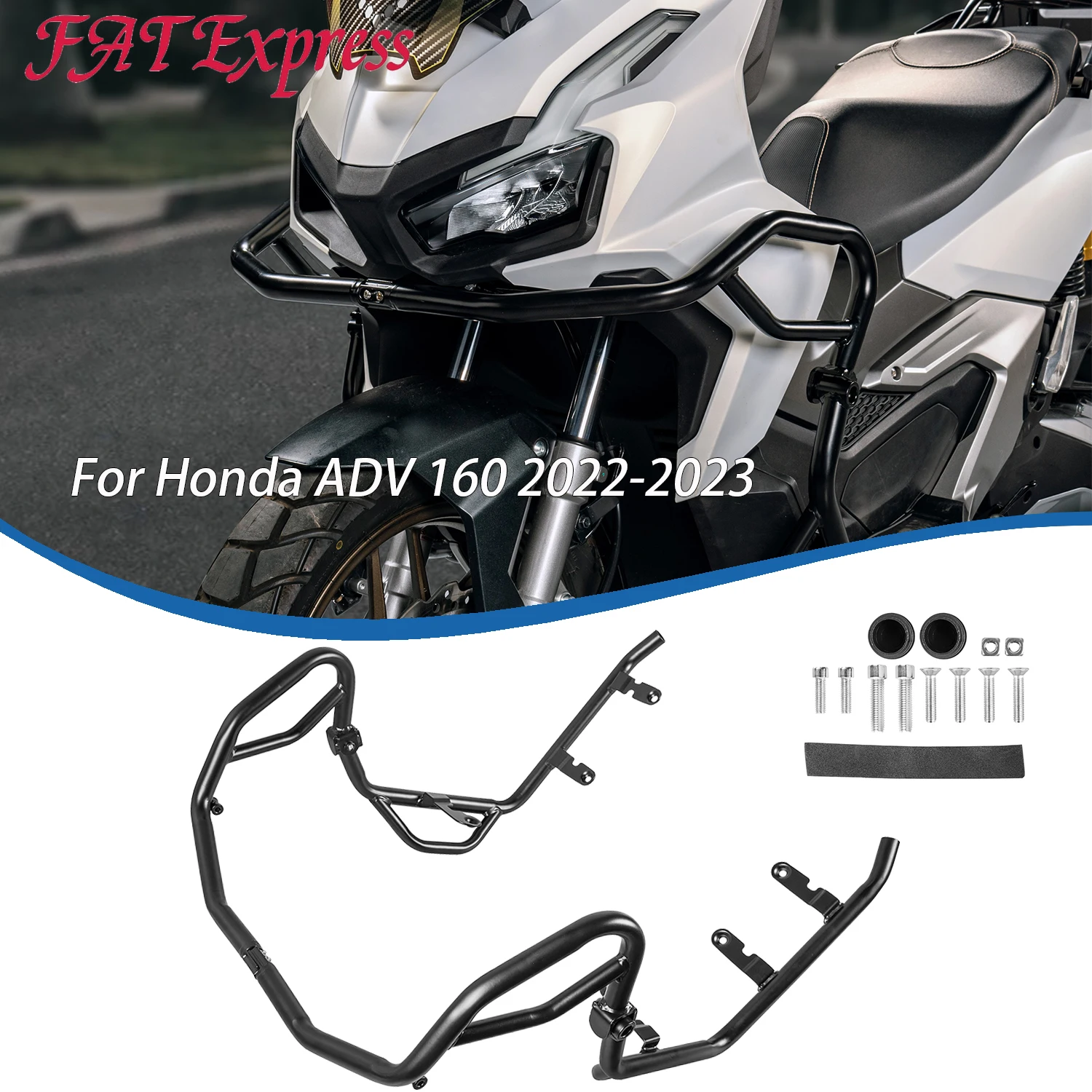 Motorcycle Upper Lower Crash Bars For Honda ADV 160 ADV160 2022 2023