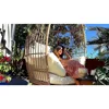 360°Swivel Egg Chair Outdoor,370lbs Capacity Wicker Patio Rotating Basket Chair,All-Weather OversizedEgg LoungerChair for Indoor 3