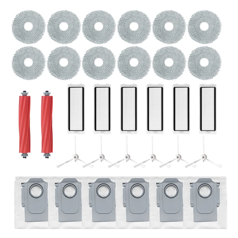 

Accessories Kit For Roborock Q Revo / P10 Robtic Vacuum Cleaner Replacement Spare Parts Parts Main Side Brush Mop Cloth