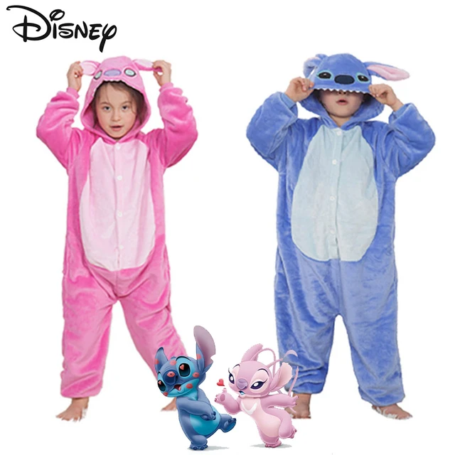 Disney Lilo & Stitch Kids Jumpsuit Cute Pajamas Children Anima Kigurumi Onesies Boys Girls Pyjama Cartoon Cosplay Costume - AliExpress