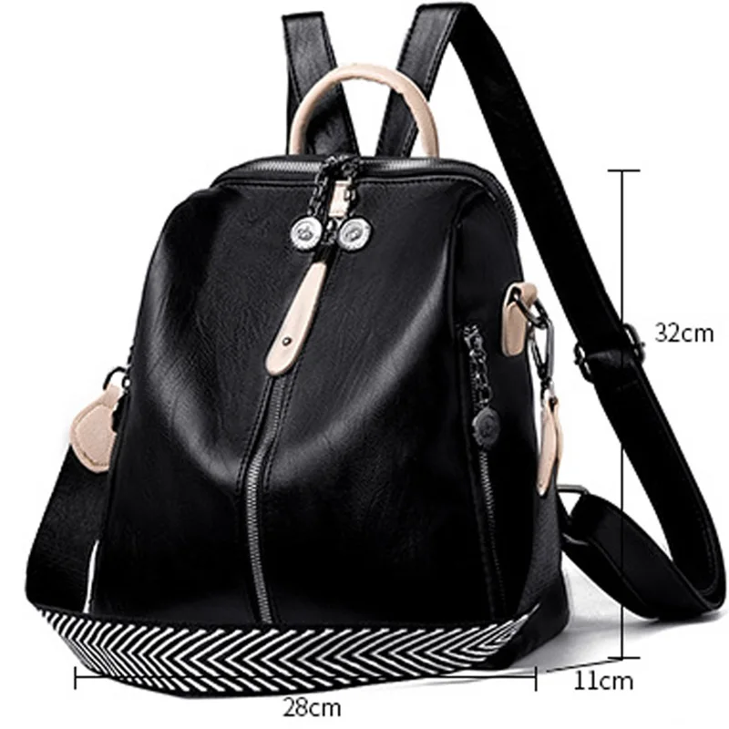 Printing Women Backpack Small Pu Leather Backpacks For Teenage