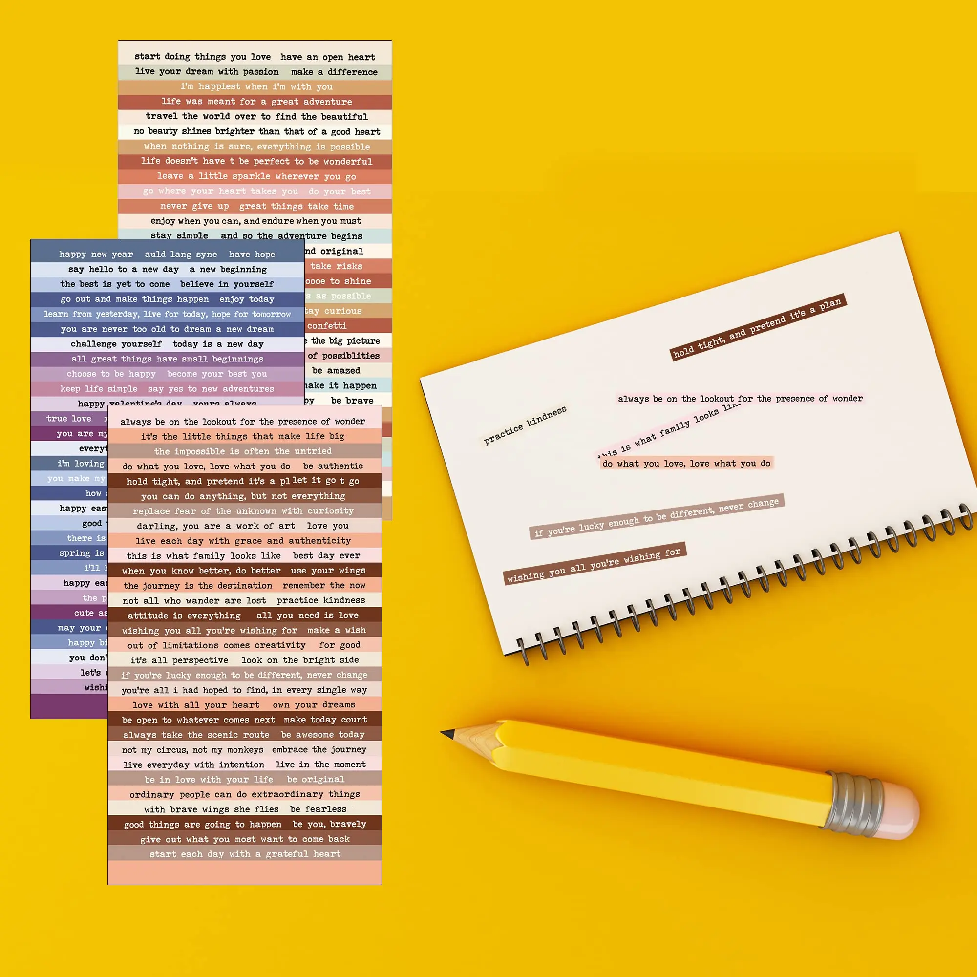 다채로운 스몰 토크 스티커, 일기장 스크랩북용 영감 인용 스티커, DIY 공예용 감성 스티커, 8 장