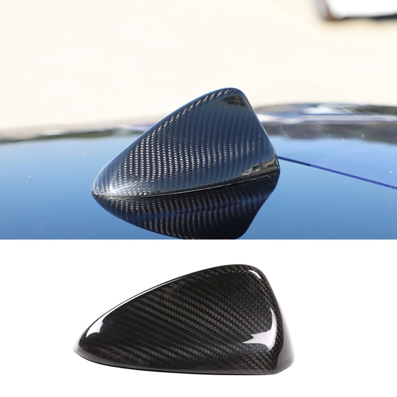 Per Maserati Grecale 2022 2023 Dry Carbon Fiber Car Shark Fin Antenna Cover Trim Sostituzione Esterna Decorativa
