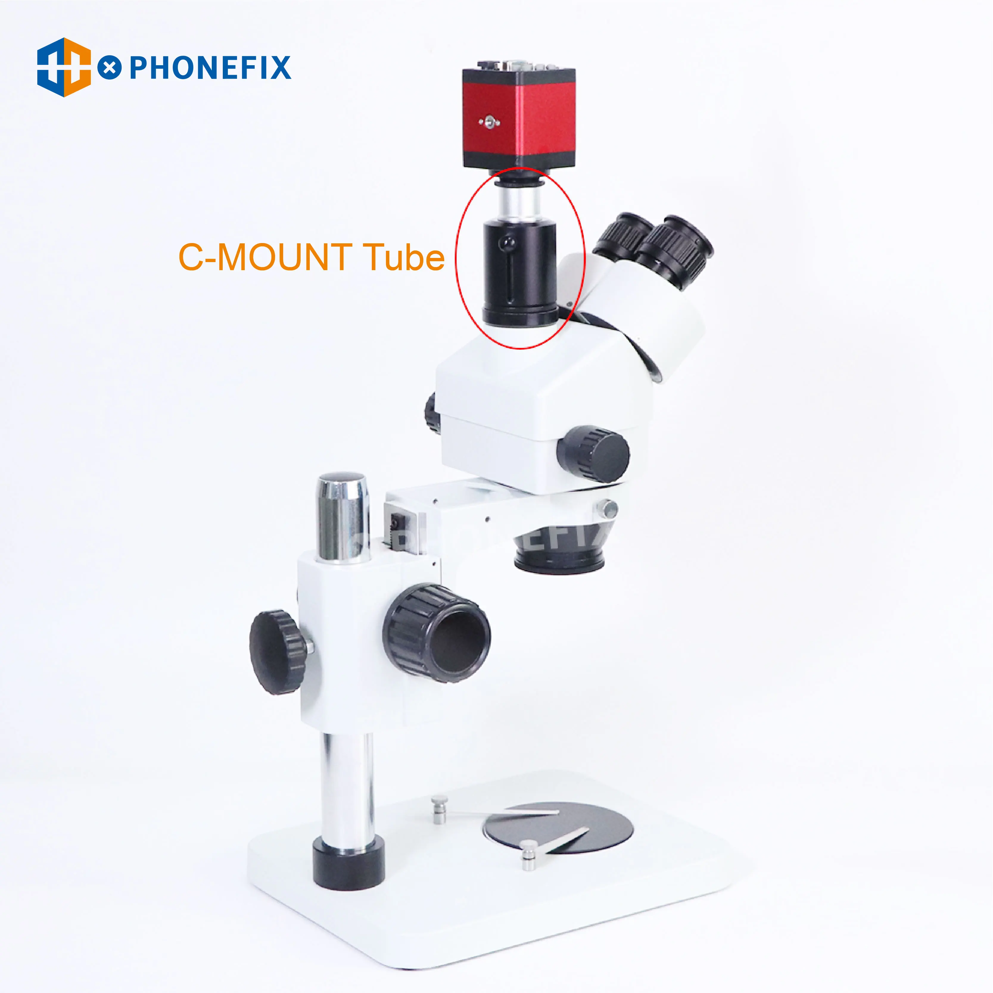 Microscoop C Mount Adapter Lens voor 1X 23.2mm Microscoop with30mm/30.5mm Adapter voor Biomicroscoop Stereo Microscoop