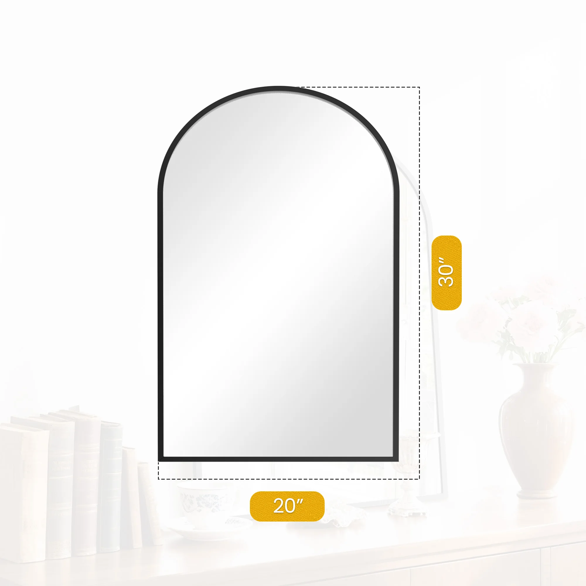 Decorative mirror placement