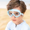 Children Adjustable Swimming Goggles Big Frame  Anti Fog Swimming Glasses Outdoor UV Protection Swim Eyewear with Goggles Case 2