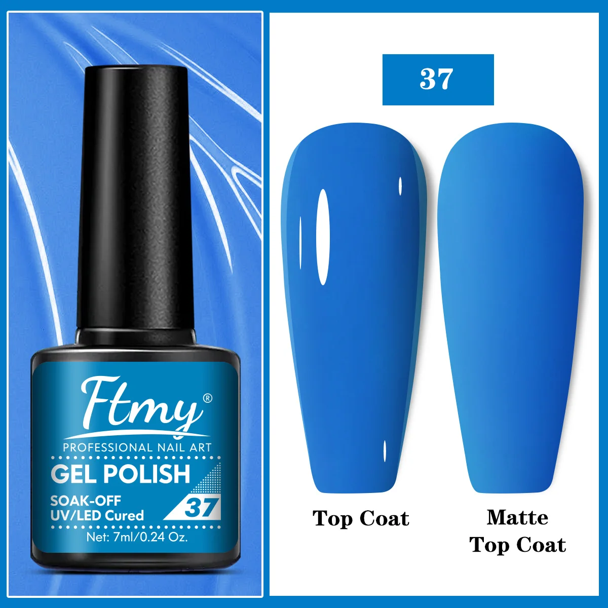Bright and Vibrant Gel Nail Polish - Ideal for Spring and Summer Manicures - UV/LED Soak Off Varnish