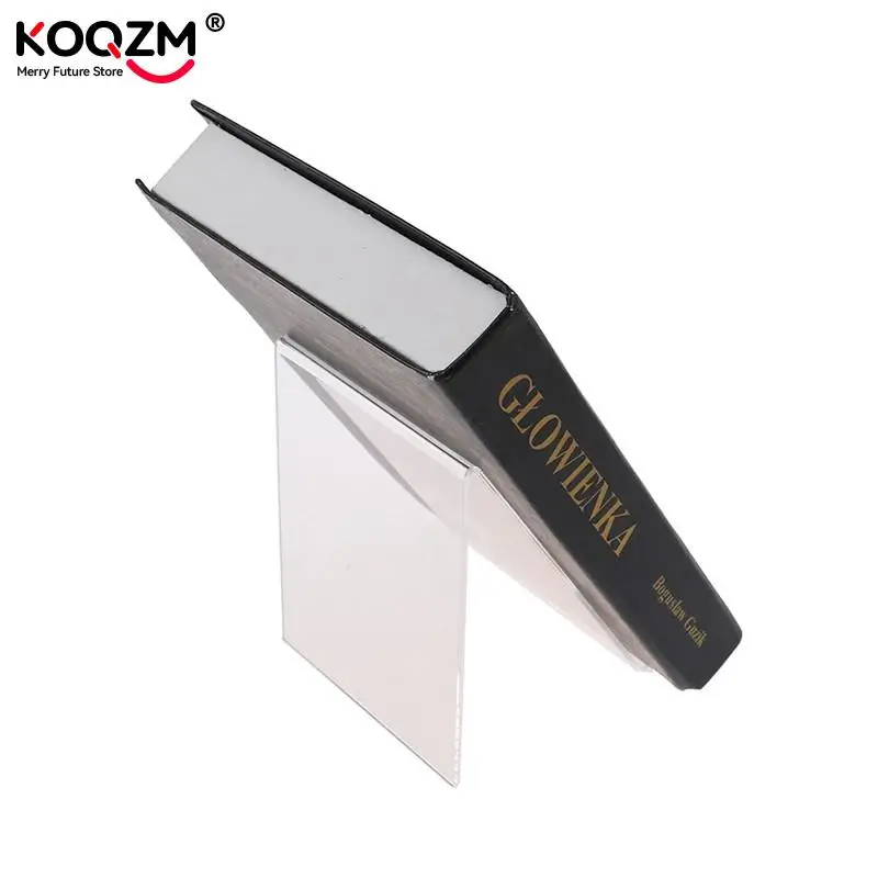 1pc Book Display Stand Acrylic Book Display Stand Photo Frame Booklet Art Storage Rack Desk Decoration Crafts