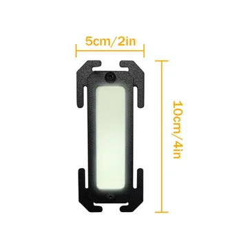 Tactical Molle Noctilucent Molle Accessories Backpack Gear Compatible EDC Survival Kit Mark Plate Outdoor Tools Plastic 5