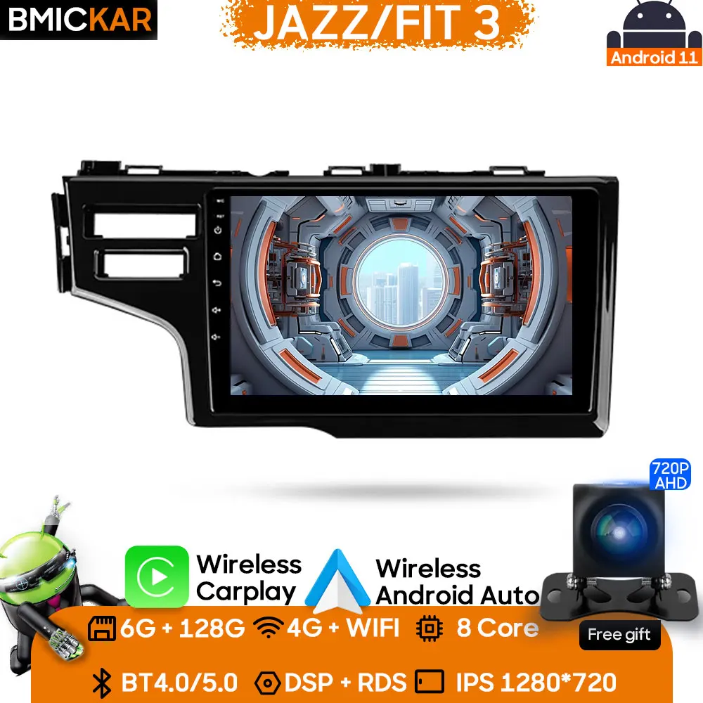 

Car Radio Multimedia Video Player Head Unit For Honda Jazz 3 2015 - 2020 Fit 3 GP GK 2013 - 2020 Navigation GPS Carplay Android