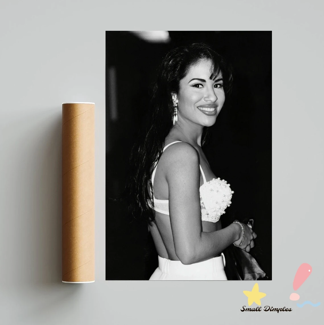 Póster de estrella musical de Selena Quintanilla, lienzo impreso