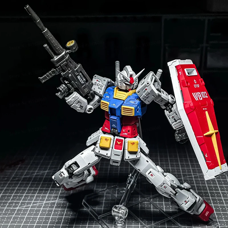 반다이 HGUC 1/144 RX 78 2 GTO Yuanzu 모델 키트 워터 데칼 애니메이션 디스플레이 스탠드 Collectible Figure