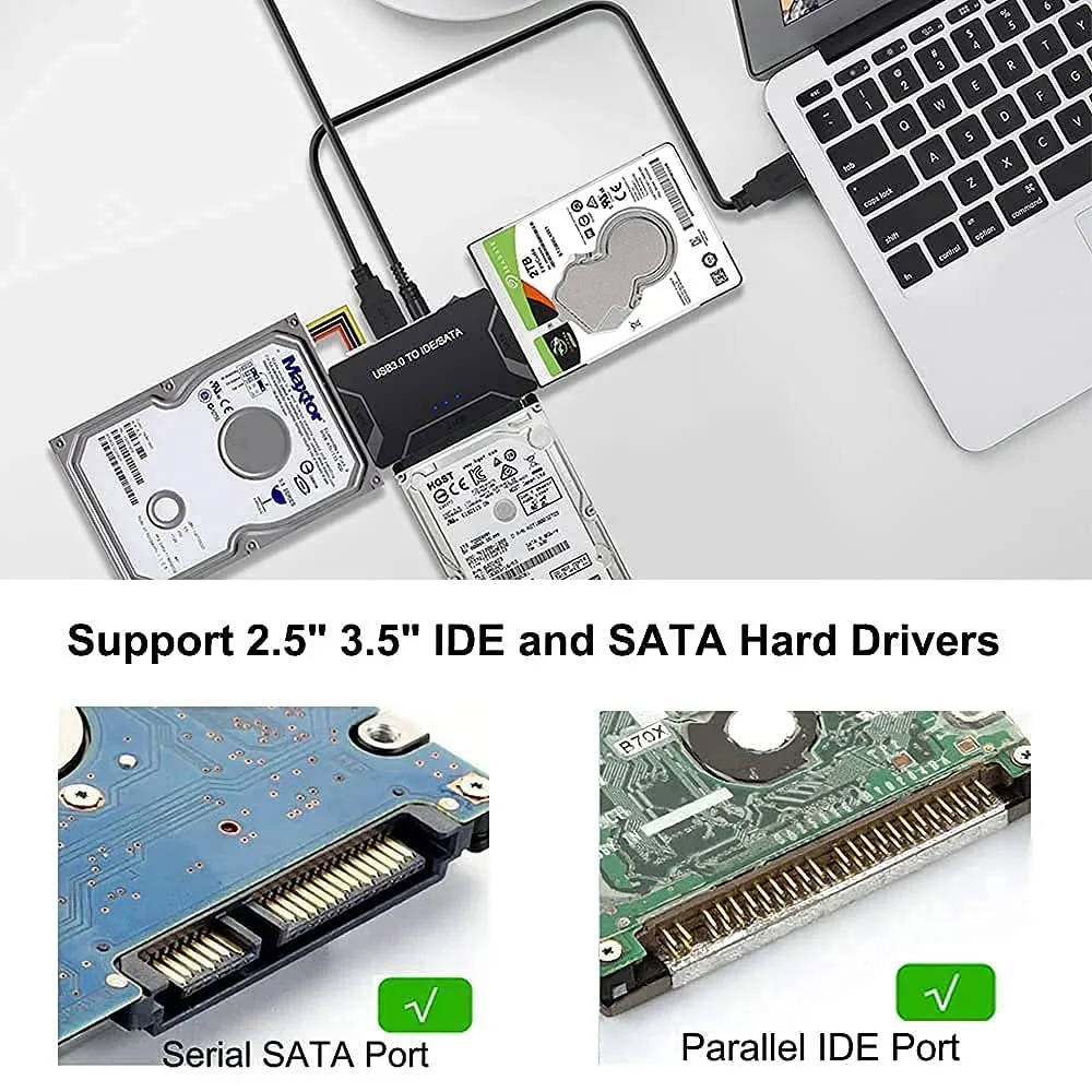 Universal USB 3.0 to SATA/IDE Hard Drive Adapter Converter Cable