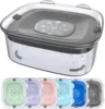 2L Spill Proof  Pet Dog Cat Water Bowl Reduce Refill, Anti Splash No Mess Dispenser Dripless Slow Drinking Water Bowl