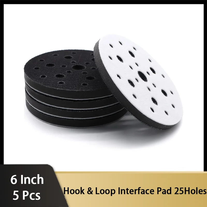 10 Tampons D’interface Doux 75 Mm – Pour Ponceuse Excentrique, éponge, Velcro