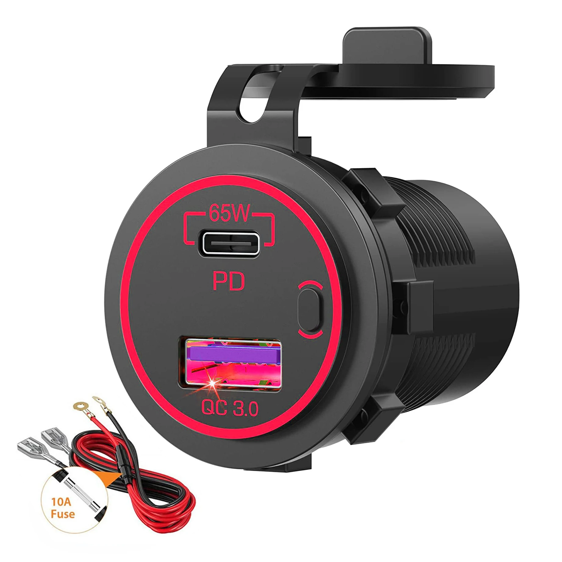 83W Red with Cable