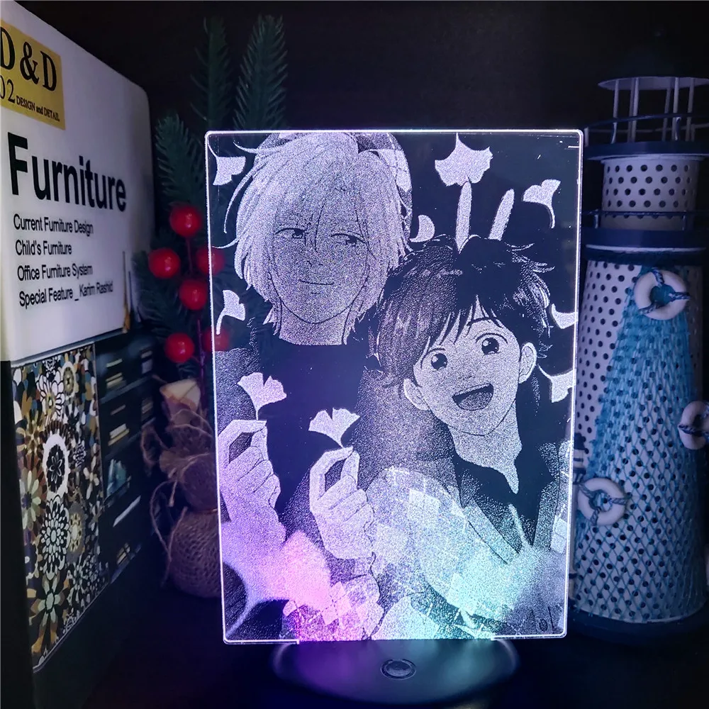 

Банановая рыба Okumura Eiji Ash Lynx, 3d лампа, аниме, иллюзия, ночник, Декор Спальни, ночник, красочные лампы, манга, подарок