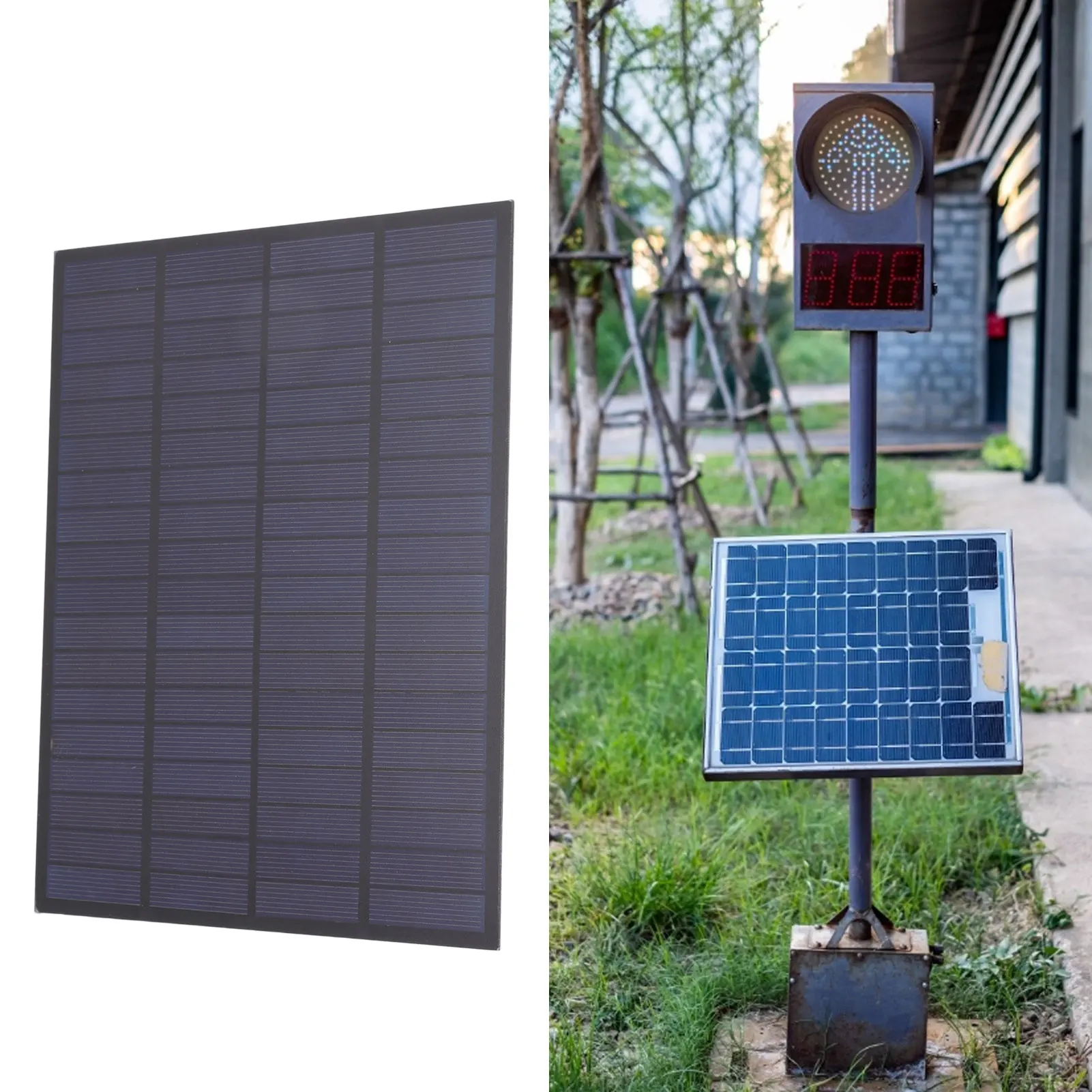 

18V 5W Polycrystalline Mini Solar Panel 17x22cm Outdoor Portable Epoxy Solar Panel Charger for DIY Solar Lawn Light