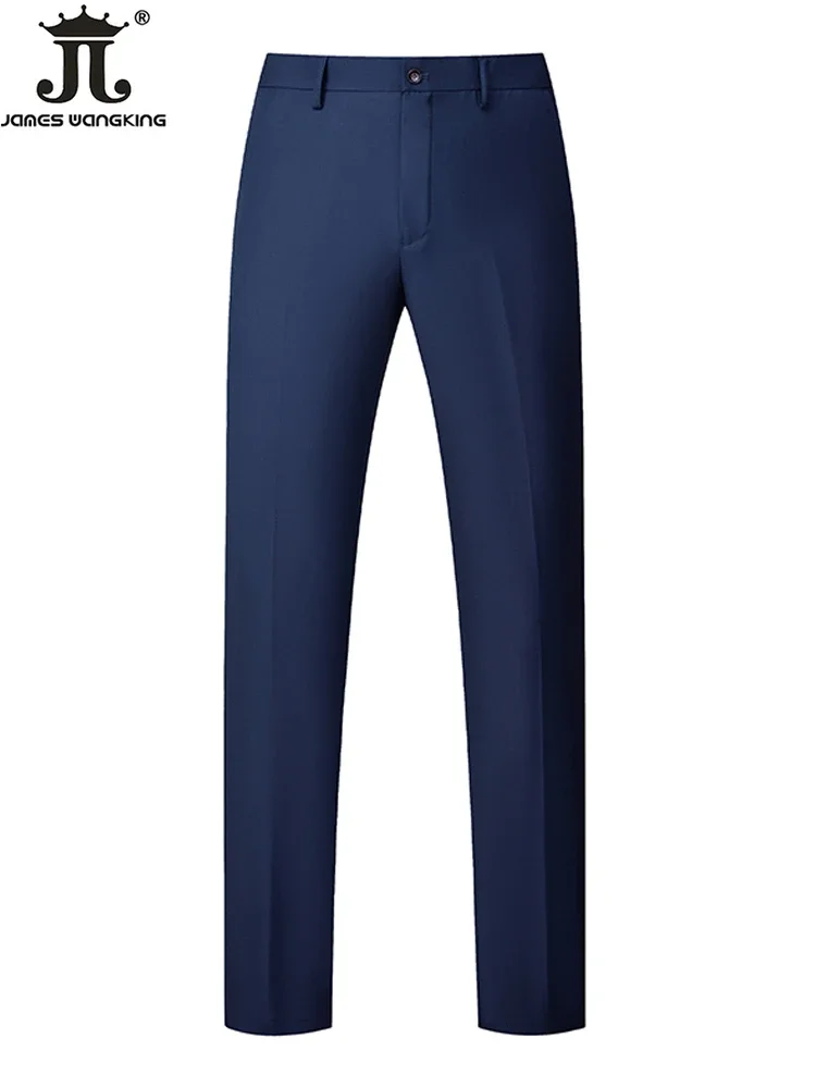 Size 29-40 Men's Fashion Boutique Solid Color Formal Business Suit Pants Groom Wedding Dress High End Trousers