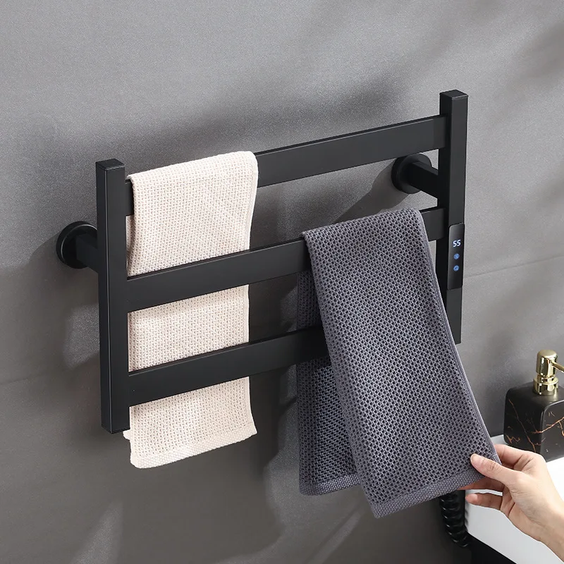 ราวแขวนผ้าไฟฟ้า สแตนเลส ทำความร้อนอุณหภูมิคงที่ ห้องน้ำ ราวแขวนผ้าในห้องน้ำ ห้องครัว อุปกรณ์ในครัวเรือน 1