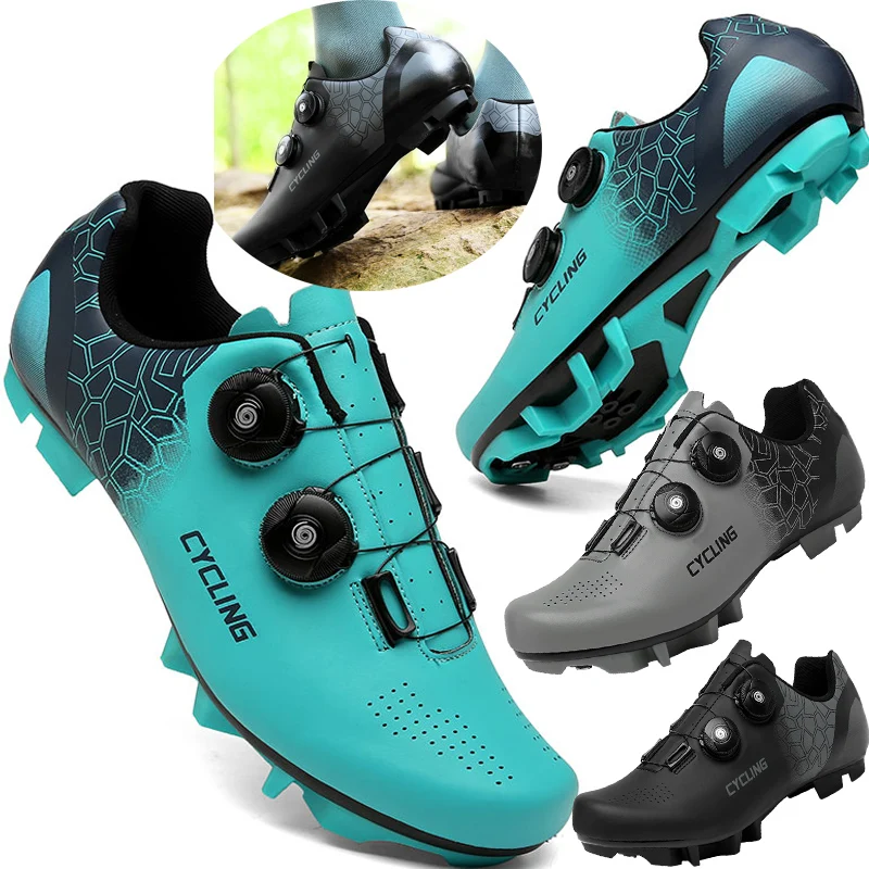 Men Cycling Shoes Double Rotating Buckle Mountain Road