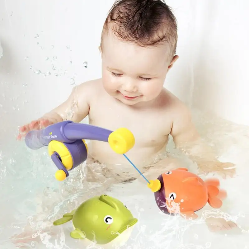 

Magnetic Fishing Toy Marine Life Cognition Fish Games Seea Life Fishing Rod Toy Bathtub Child Interactive Floating Fishing Game