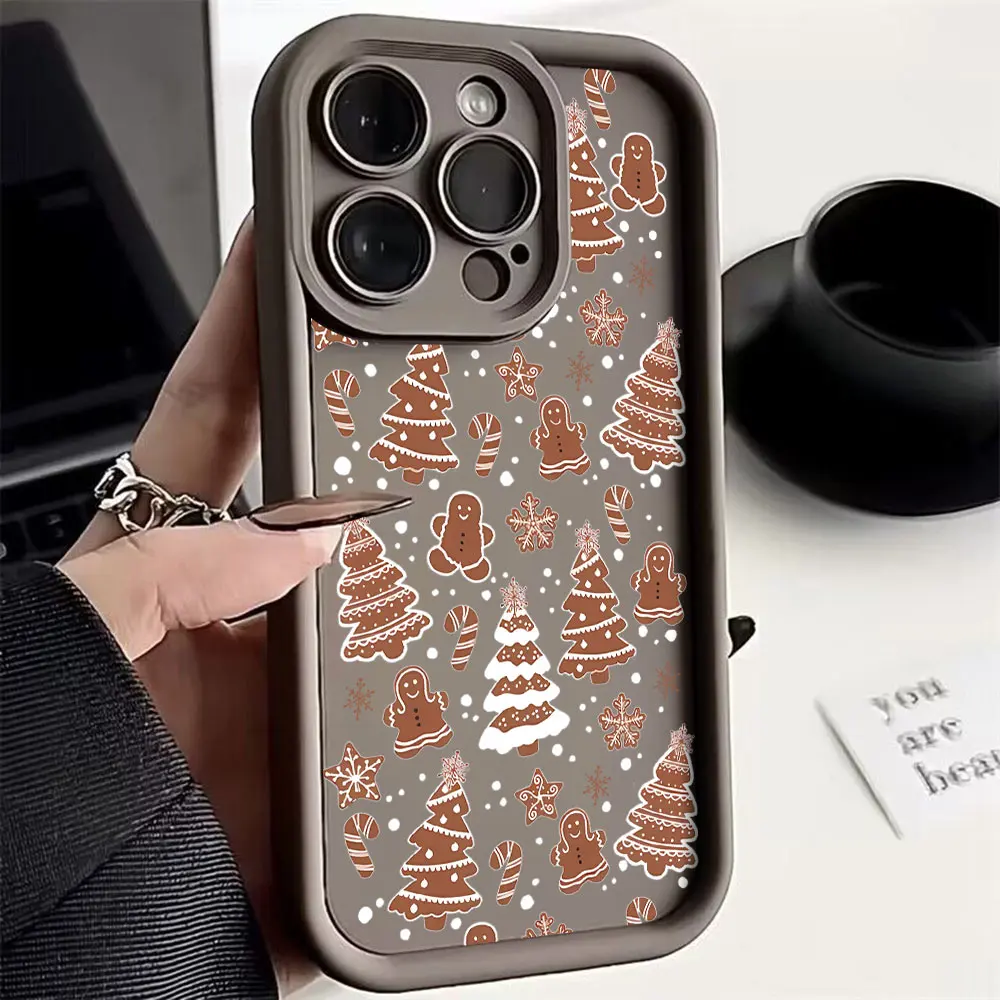 Festive Christmas Tree Graphic Soft Silicone Phone Case - TPU Back Cover