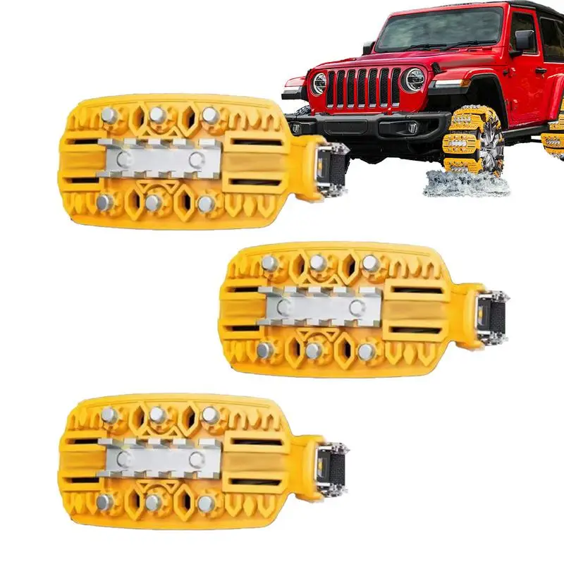 Snow Chains Reusable Lock Chain For Ice Road Tire Chains For Cars/SUVs/Pickup Trucks Security Snow Ice Mud Road Set