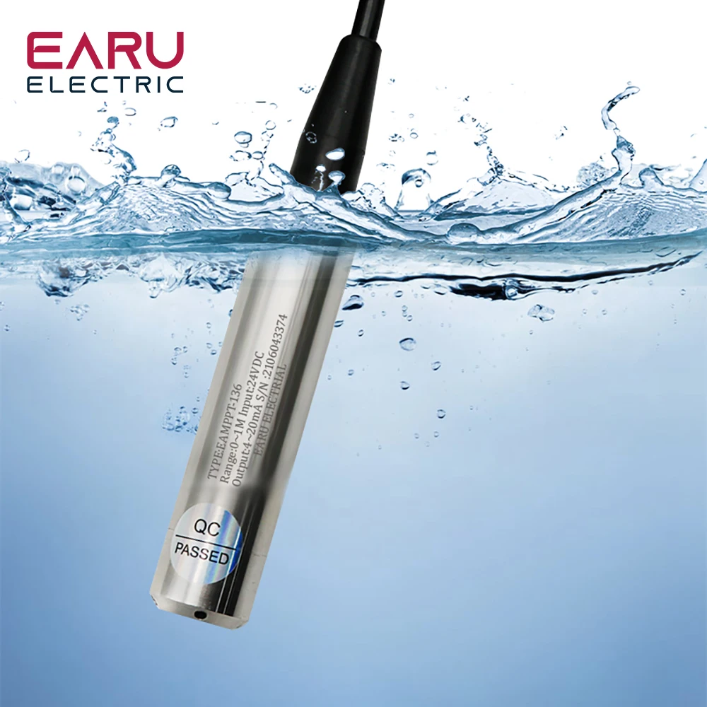 4-20ma Output Integral Liquid Oil Water Level Sensor Transmitter Probe Detect Co