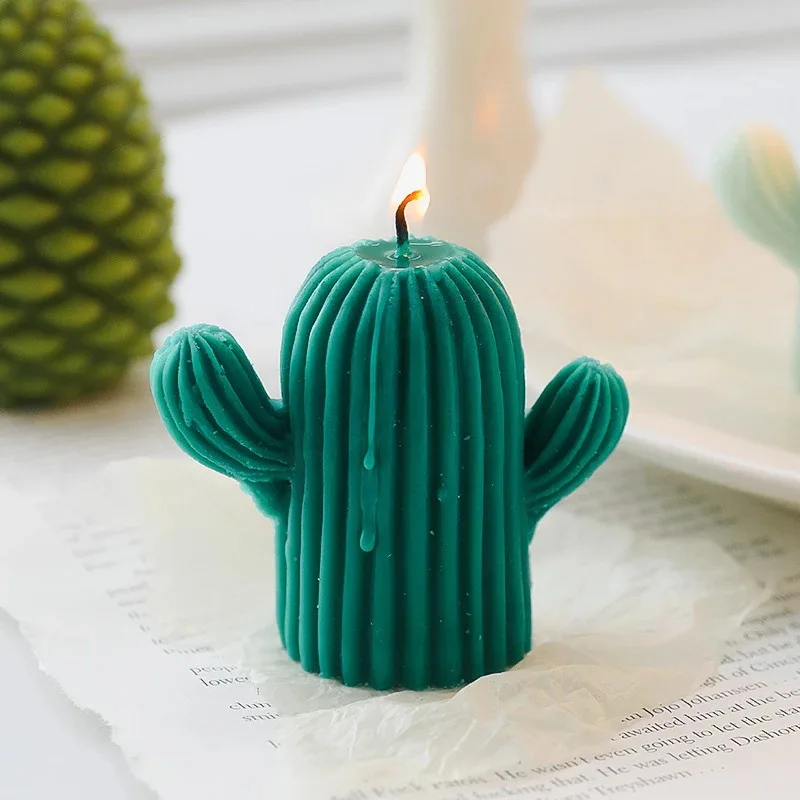 Cactus Plant Candle Silicone Mould DIY Handmade Candle Mould Gypsum Forming Resin Mould Aromatherapy Soap Candle Making Supplies