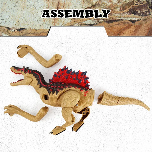 Simulation Electric Sound Light Wireless Remote Control Walking Dinosaur 40CM Mouth Tail Swing Jurassic World RC Dinosaur Toy 4