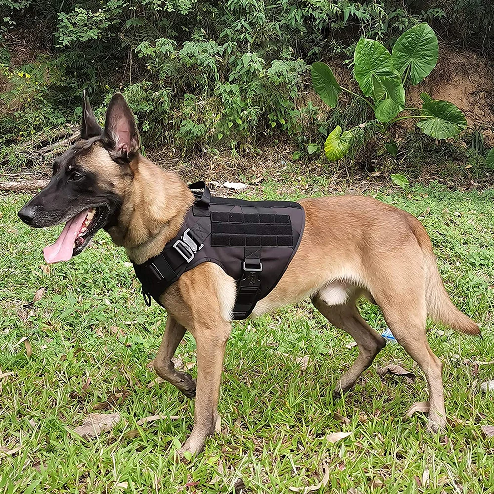 Tactical Dog Harness Military K9 Training Dog Harness for Large German Shepherd Accessories for Walking Hiking Training pet harness leash set,pet harness set,pet leash set