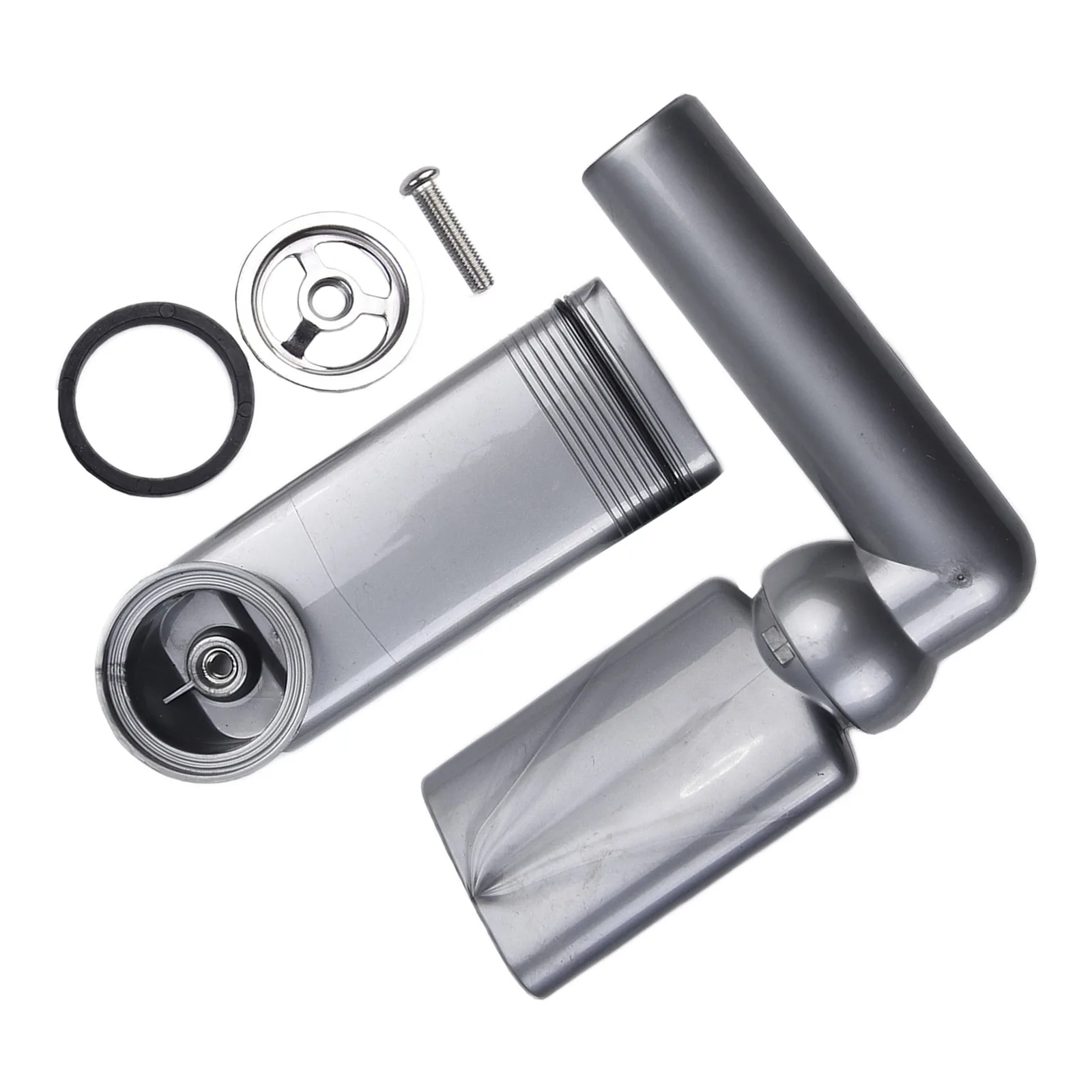 Black Finish Washbasin Drainer Side Round Overflow Pipe Head