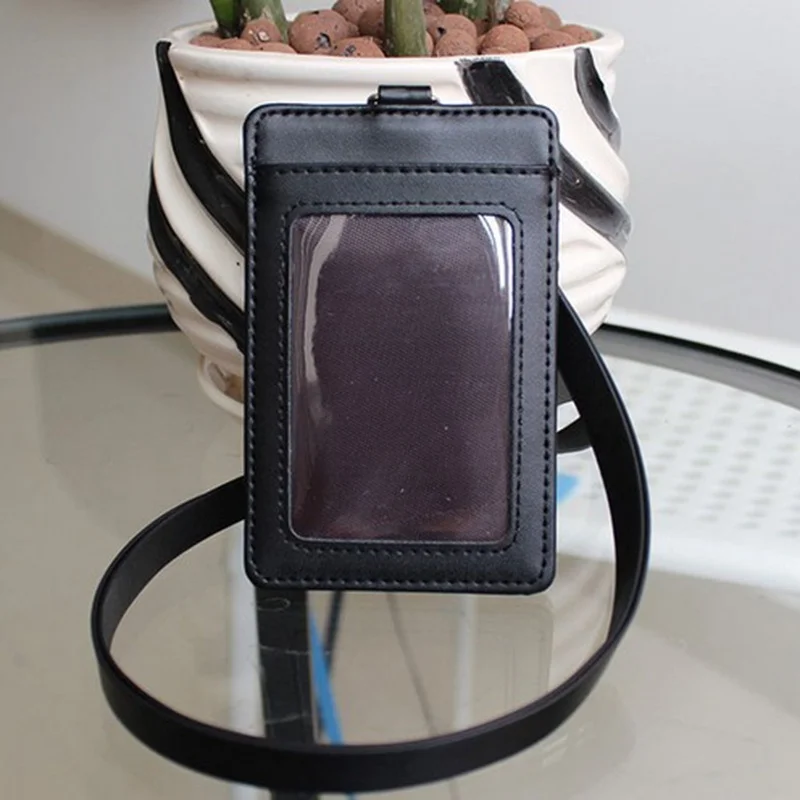 Lanyard Women Card Case Holder Portable String Fashion ID Bus Identity Badge with Lanyard Porte Carte Credit Zip Lock Bags