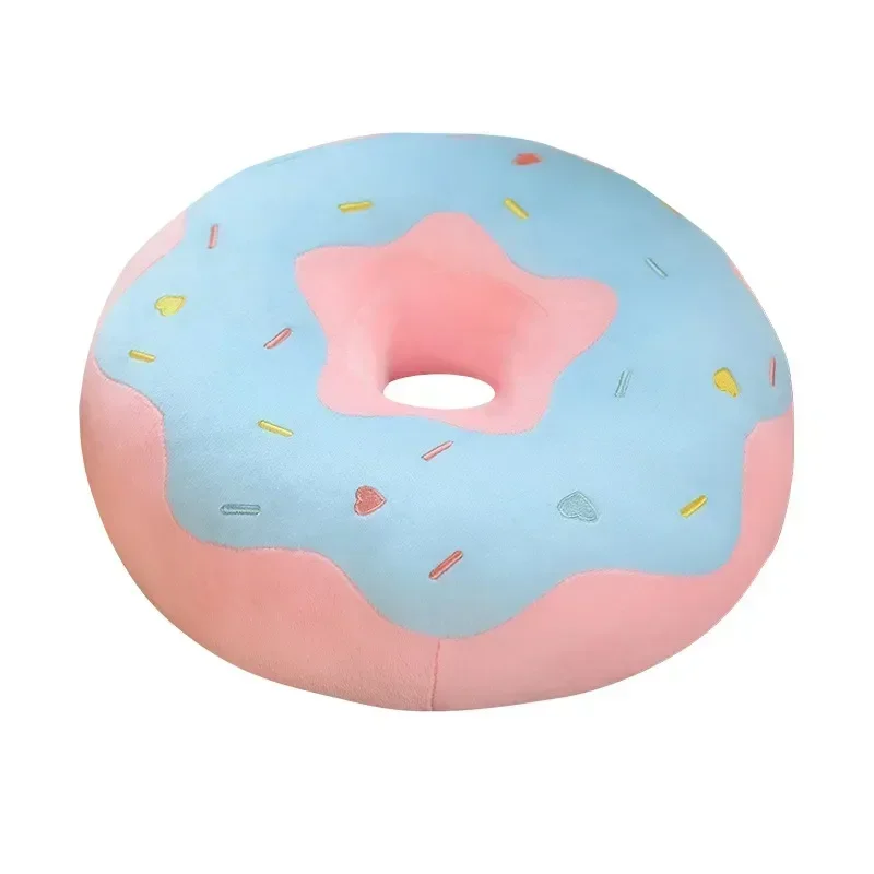 Soft Toy Stuffed Cream Doughnut  Plush Pillow Simulation Food Sofa Chair Cushion Kids Girl Gift Futurism Sweet Buns Donut 4