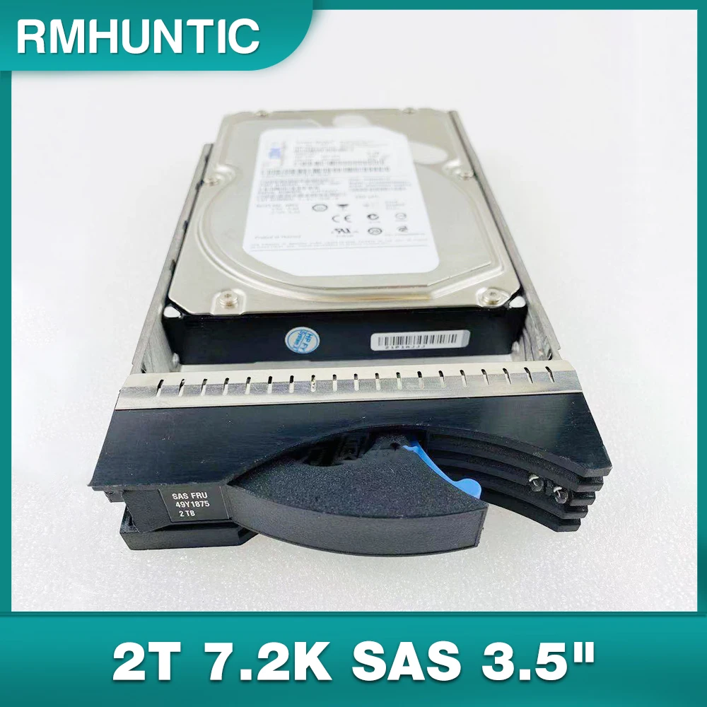 

HDD FOR IBM Hard Disk 49Y1871 49Y1875 00W1152 90Y9000 DS3500 DS3512 2T 7.2K SAS 3.5" Hard Drive
