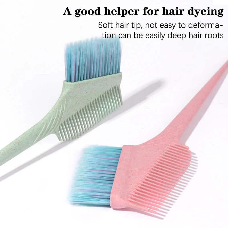 Colored Soft Hair Dying Brushes Home DIY Hair Coloring Comb For Hairdressing Home Salon Hair Brushes Barber Accessories