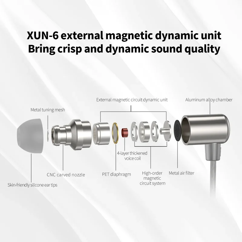 KZ LingLong Wired Earphone In Ear Monitor Headphones Dynamic Driver Bass Headphone Metal Earbuds with Mic Music Earphones 3