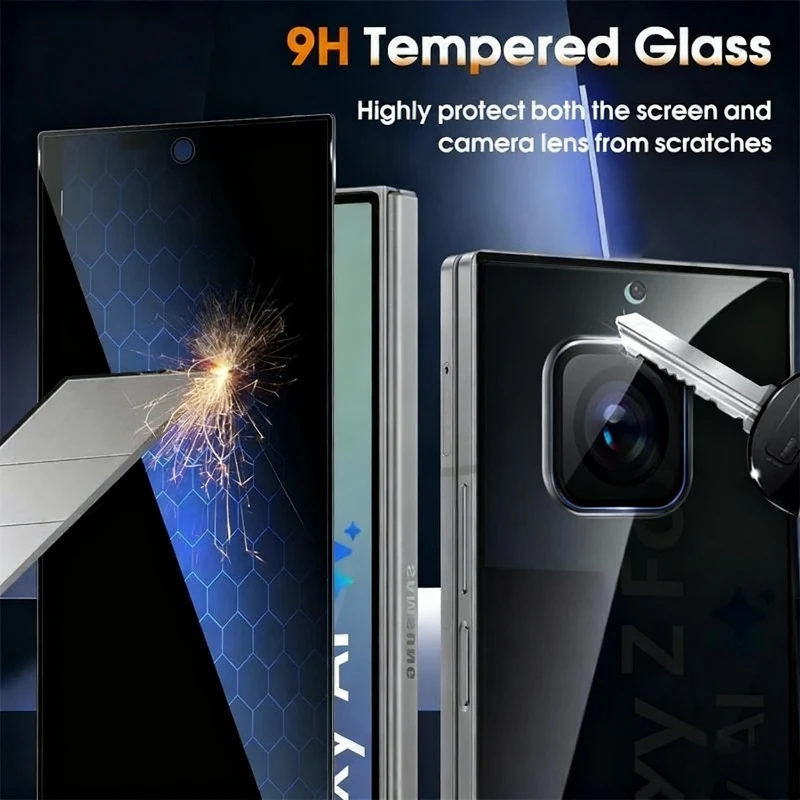 Premium Privacy Tempered Glass Case with Anti-Peeping Screen Protector Film