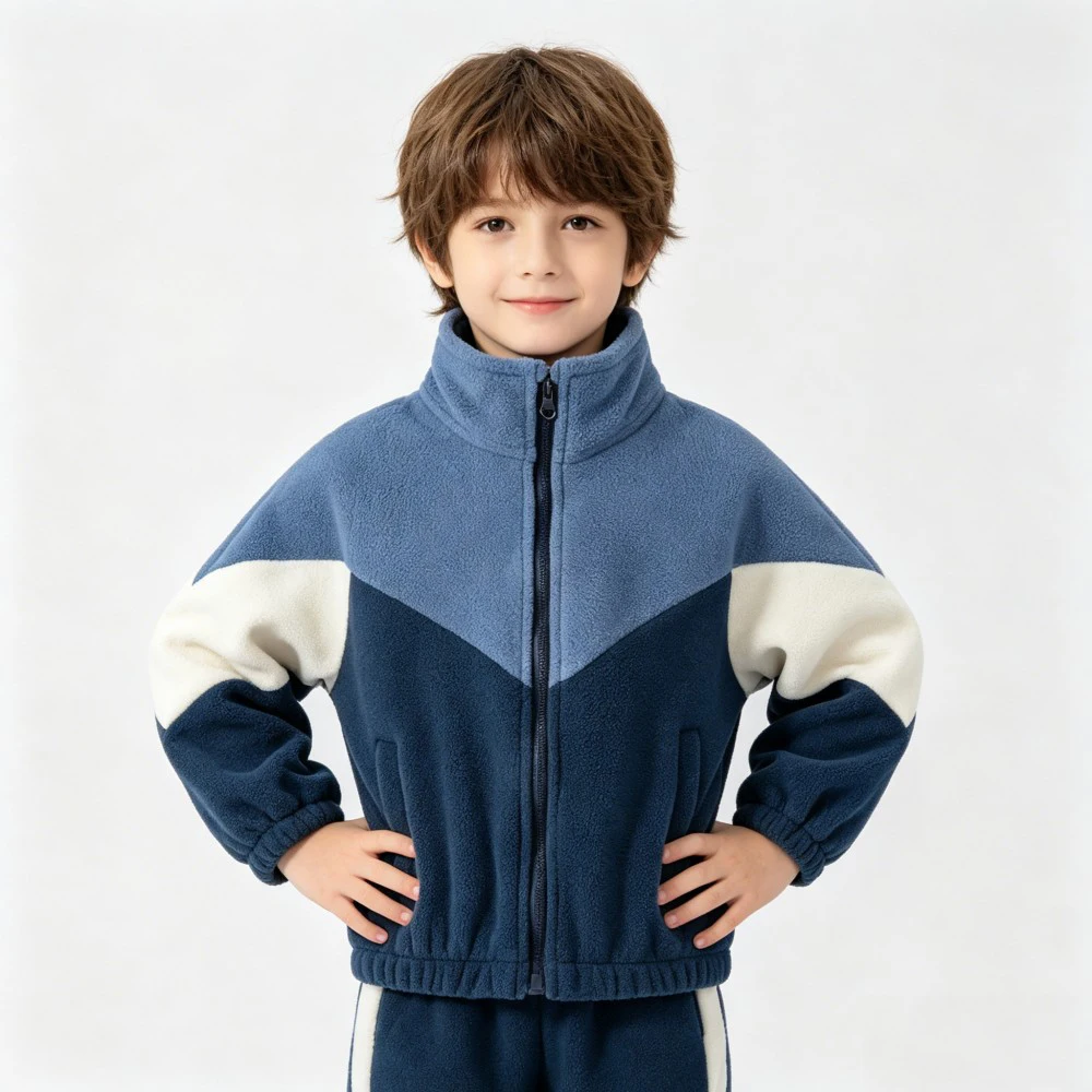 Boys Jackets for Kids 1 to 2 3 4 5 6 7 Years Winter Toddler Boy Polar Fleece Thicke Warm Outerwear Zipper Coats Children Clothes - 2