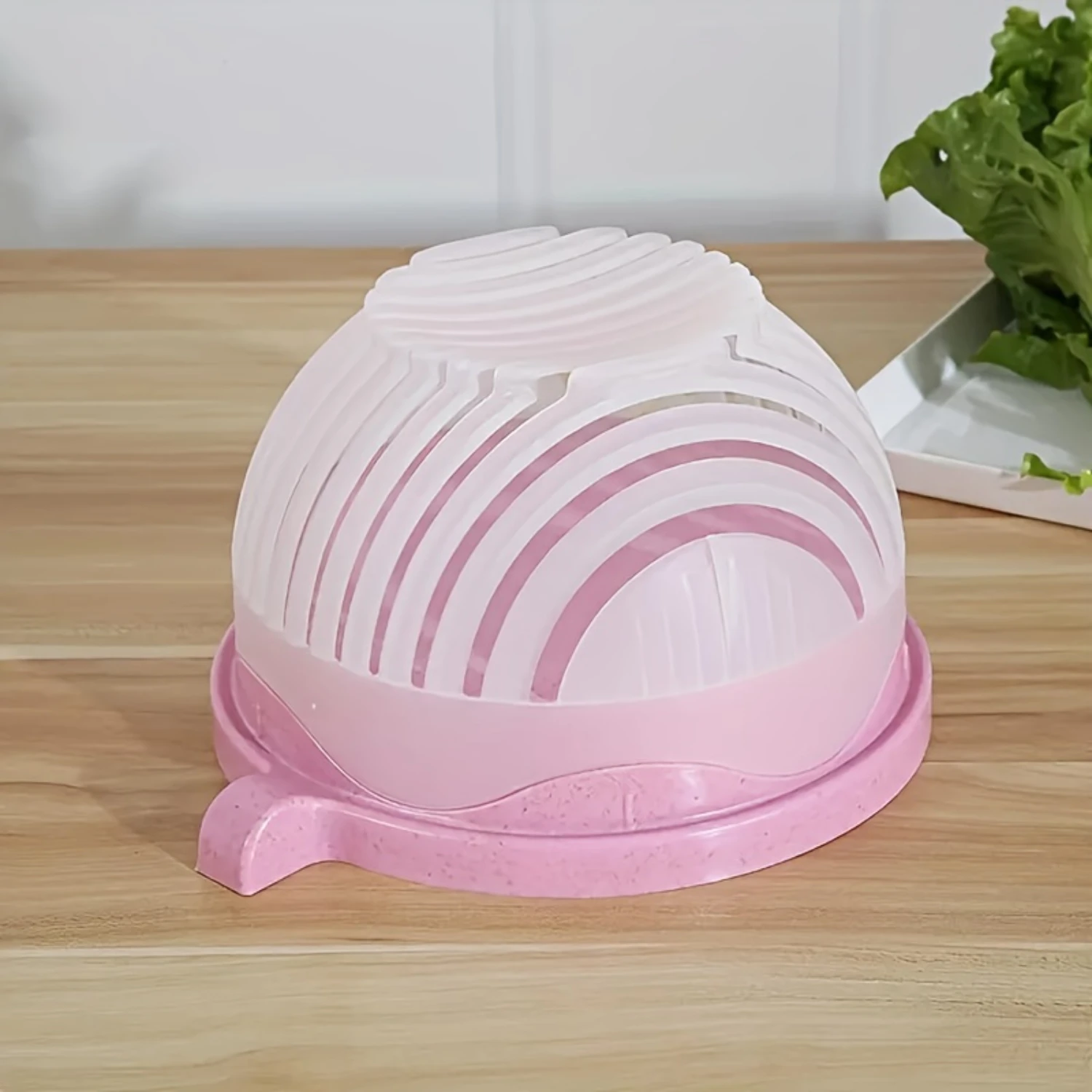 1pc Vegetable Cutter Slicer Fruit and Vegetable Cutter Bowl Salad Chopping Bowl Salad Making for Chopping Vegetables & Fruits Slicing Salads and Fr