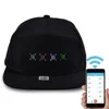 Unisex Baseball Cap USB Rechargeable Bluetooth APP Programmable LED Scrolling Message Display Board Hip Hop Street Snapback Hat 4