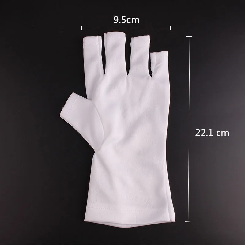 

Nail Art Glove UV Protection Glove Anti UV Radiation Protection Gloves Protecter For Nail Art Gel UV LED Lamp Tool