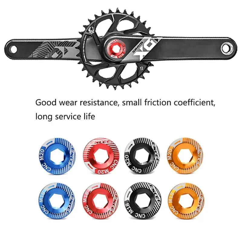 Bike Crank Cover Crank Screw Aluminum Alloy Compatible With Himano IXF M19 Mountain Bicycle M18 M20